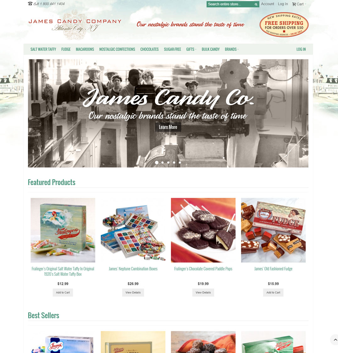 James Candy Company Website Goes Live